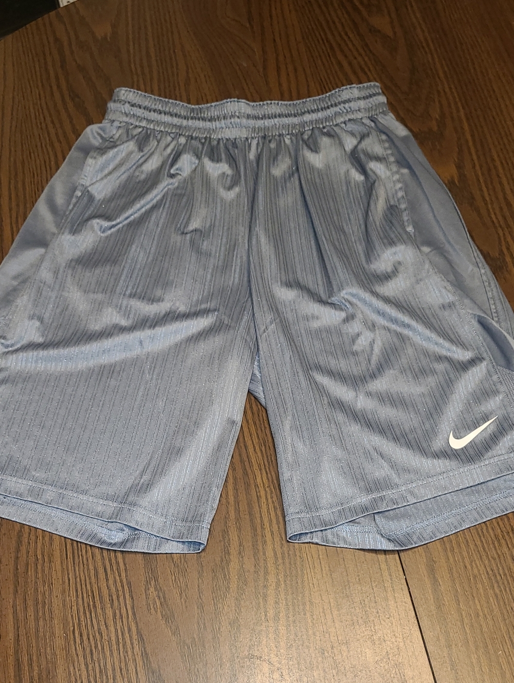 Nike Mens Gray Basketball Shorts with White Swoosh Size XL